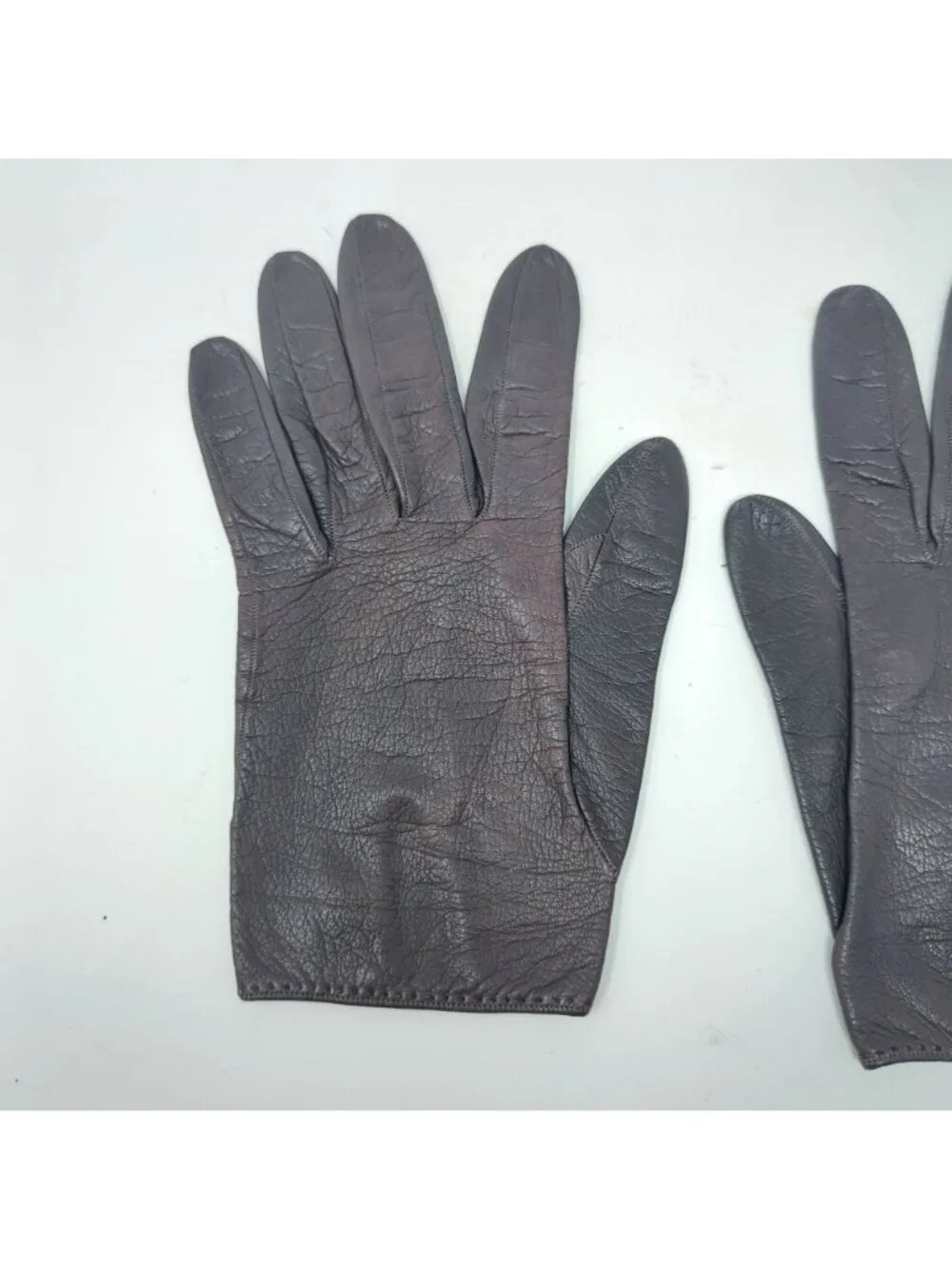 Vintage 60s Roger Fare Brown Gloves 7 Wrist Leather Neiman Marcus